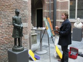 Tun painting in Leiden